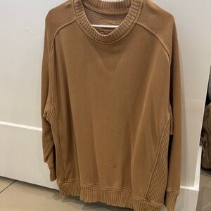 Aerie Women’s Crewneck Sweater in Tan